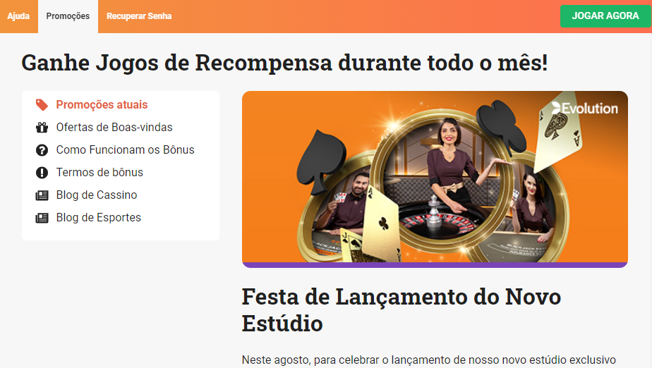 Promoções de Cassino - Agosto 2021 Promoções de Cassino - Agosto 2021